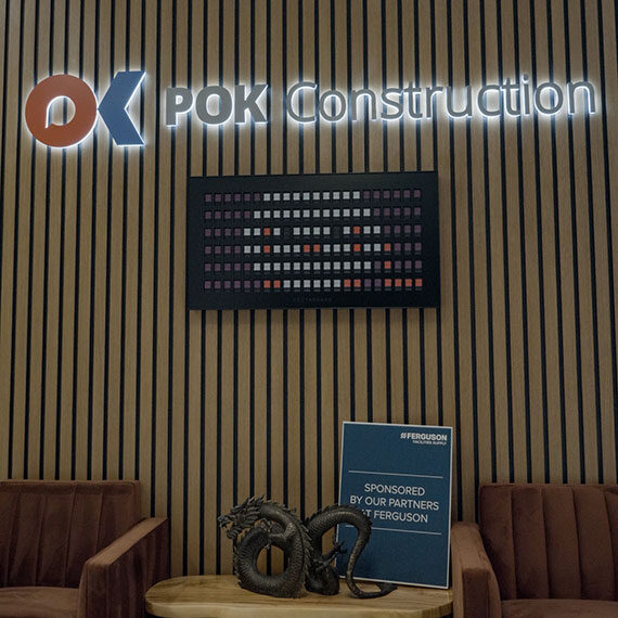 POK Construction team celebration